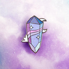 Amethyst Crystal Enamel Pin